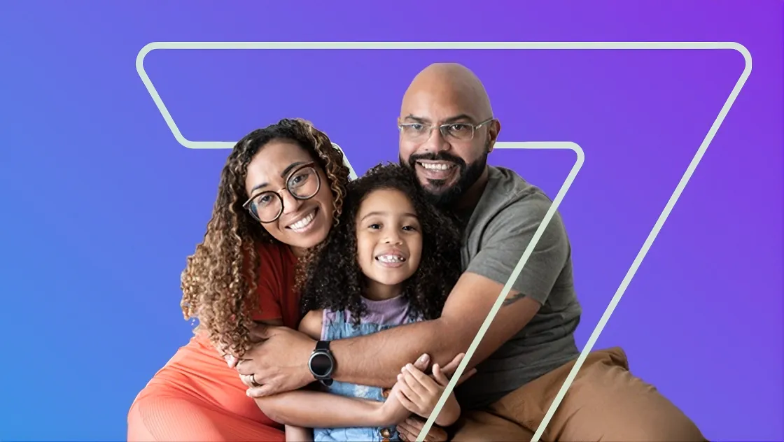 familia abraçada