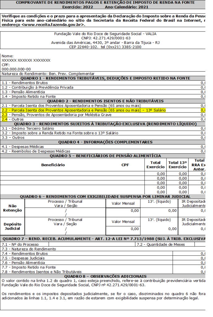 Novo Modelo De Informe De Rendimentos Receita Imagesee